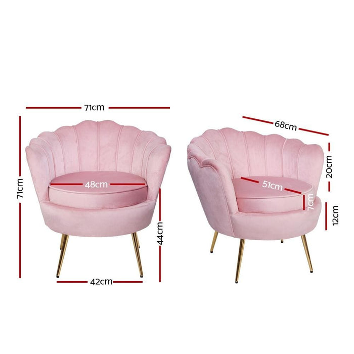 Artiss Armchair Lounge Chair Accent Armchairs Retro Single