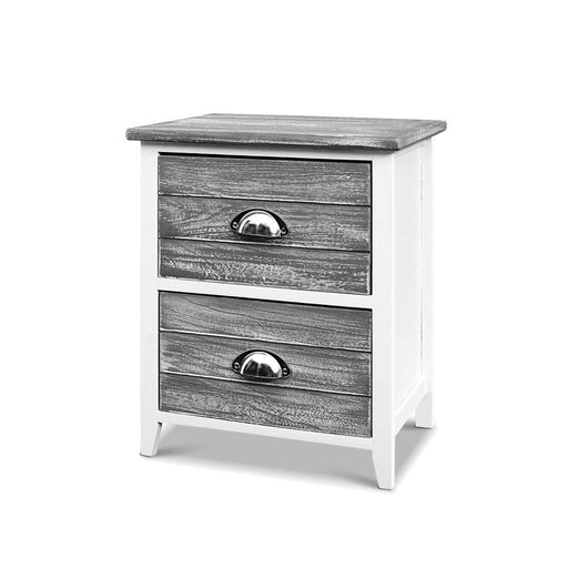 Artiss 2x Bedside Table Nightstands 2 Drawers Storage