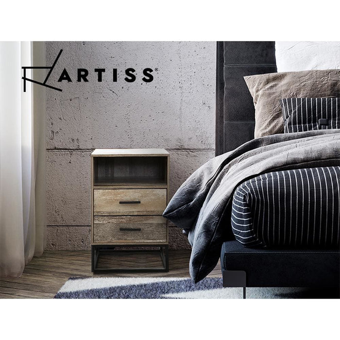 Artiss Bedside Tables Drawers Side Table Nightstand Storage