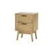 Artiss Bedside Tables Rattan 2 Drawers Side Table Nightstand