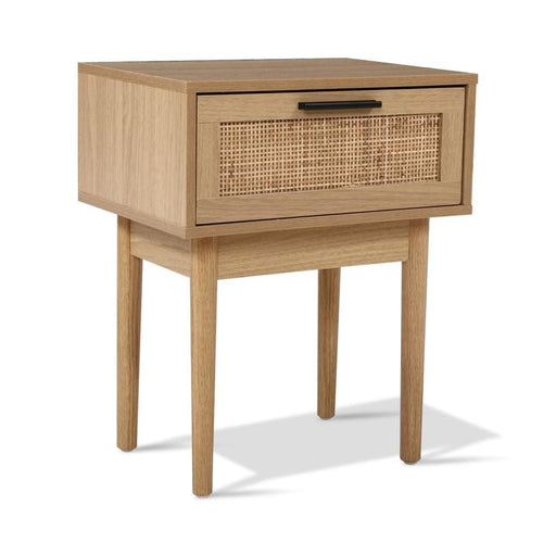 Artiss Bedside Tables Table 1 Drawer Storage Cabinet Rattan