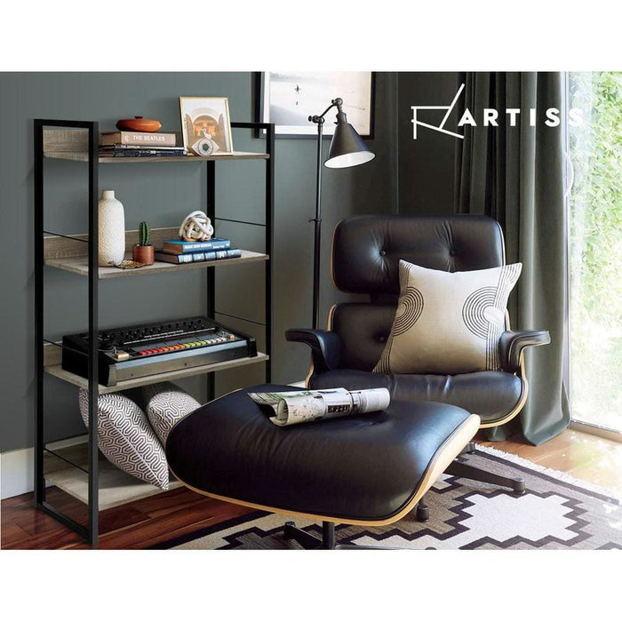 Artiss Book Shelf Display Shelves Corner Wall Wood Metal