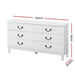 Artiss Chest of Drawers Dresser Table Lowboy Storage