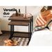 Artiss Coffee Table Nesting Side Tables Wooden Rustic