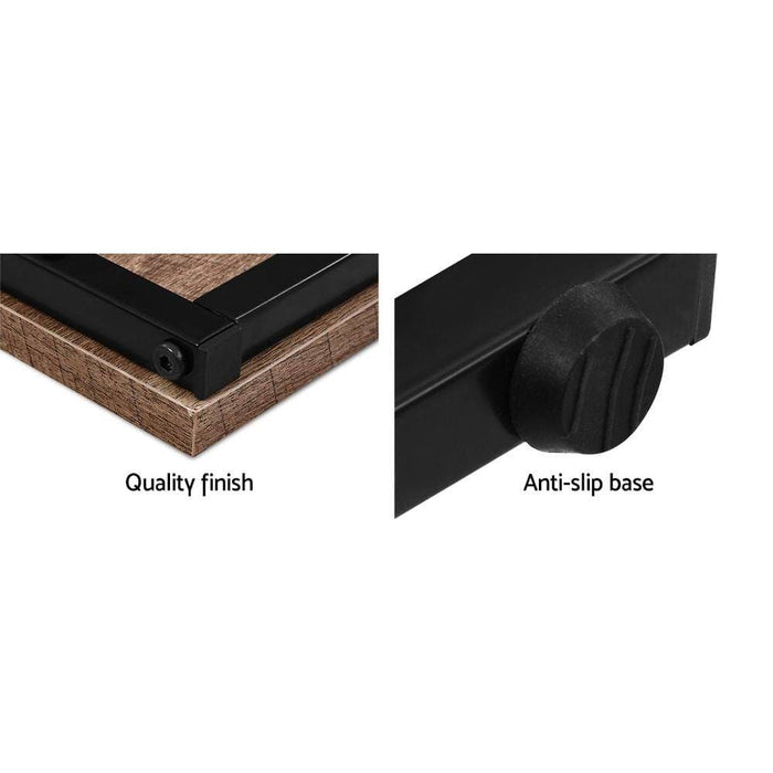 Artiss Coffee Table Nesting Side Tables Wooden Rustic