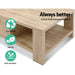 Artiss Coffee Table Wooden Shelf Storage Drawer Living