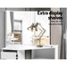Artiss Corner Dressing Table with Mirror Stool White