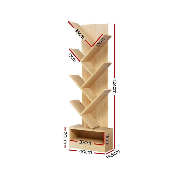 Artiss Display Shelf 7-shelf Tree Bookshelf Book Storage