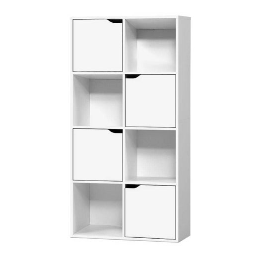 Artiss Display Shelf 8 Cube Storage 4 Door Cabinet Organiser