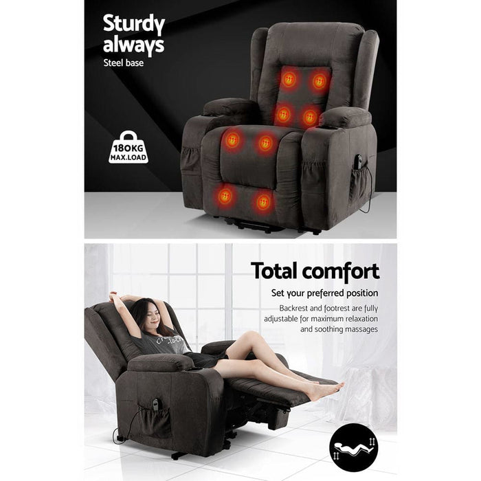 Artiss Electric Recliner Chair Lift Heated Massage Chairs