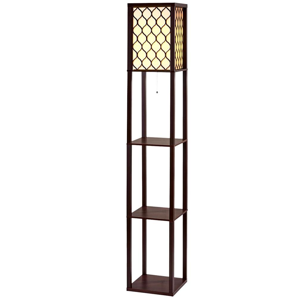 Goslash Picks Artiss Floor Lamp Led Storage Shelf Standing
