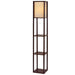 Artiss Floor Lamp Vintage Reding Light Stand Wood Shelf