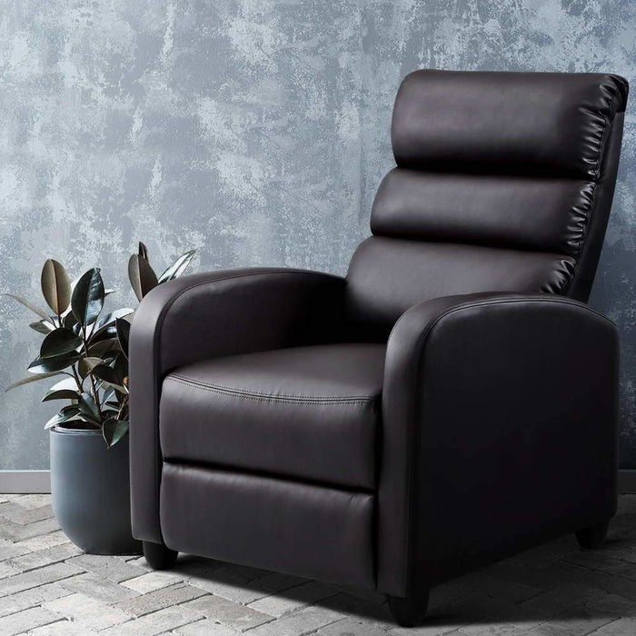 Artiss Luxury Recliner Chair Chairs Lounge Armchair Sofa Pu