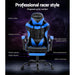 Artiss Office Chair Leather Gaming Chairs Footrest Recliner