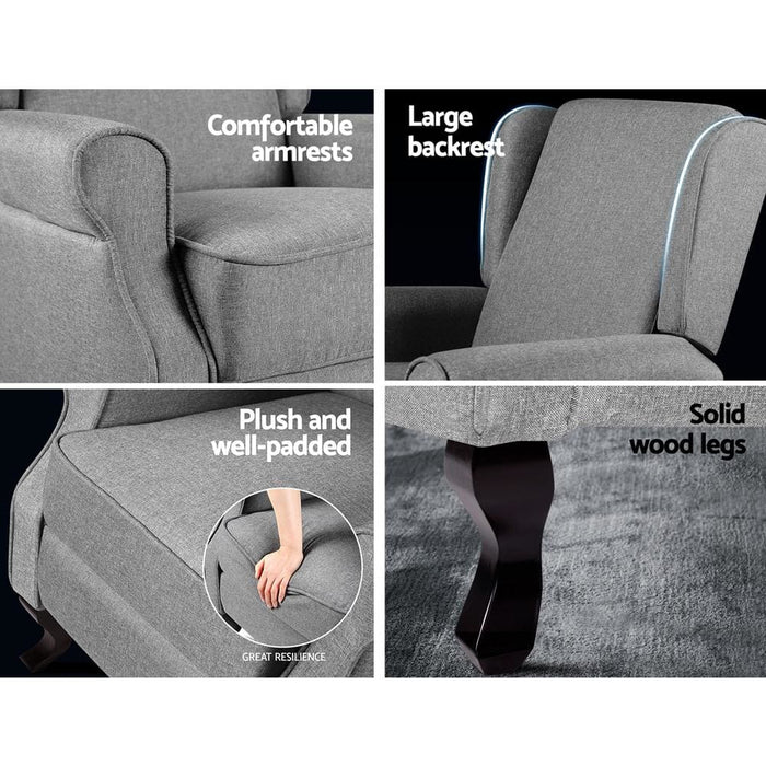 Artiss Recliner Chair Luxury Lounge Armchair Single Sofa