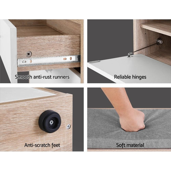 Artiss Shoe Cabinet Bench Shoes Storage Organiser Rack