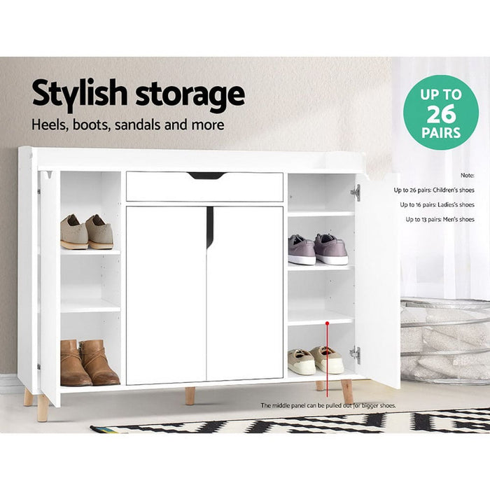 Artiss Shoe Cabinet Shoes Storage Rack 120cm Organiser