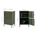 Artissin Base Metal Locker Storage Shelf Organizer Cabinet