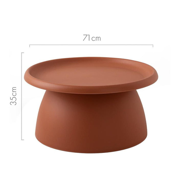 Artissin Coffee Table Mushroom Nordic Round Large Side 70cm