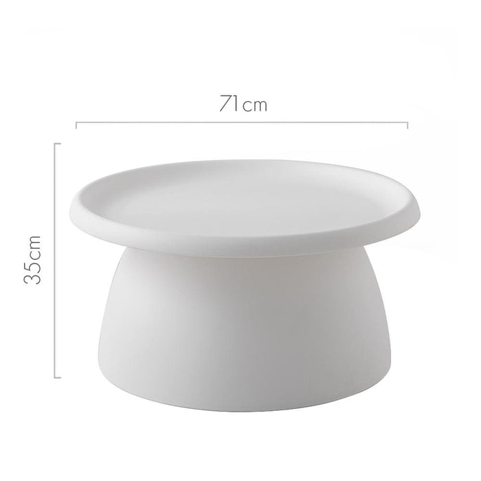 Artissin Coffee Table Mushroom Nordic Round Large Side 70cm