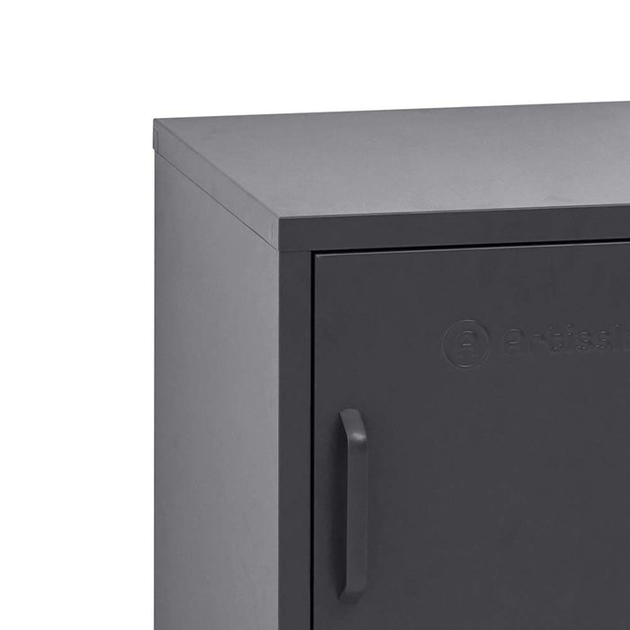 Artissin Mini Metal Locker Storage Shelf Organizer Cabinet