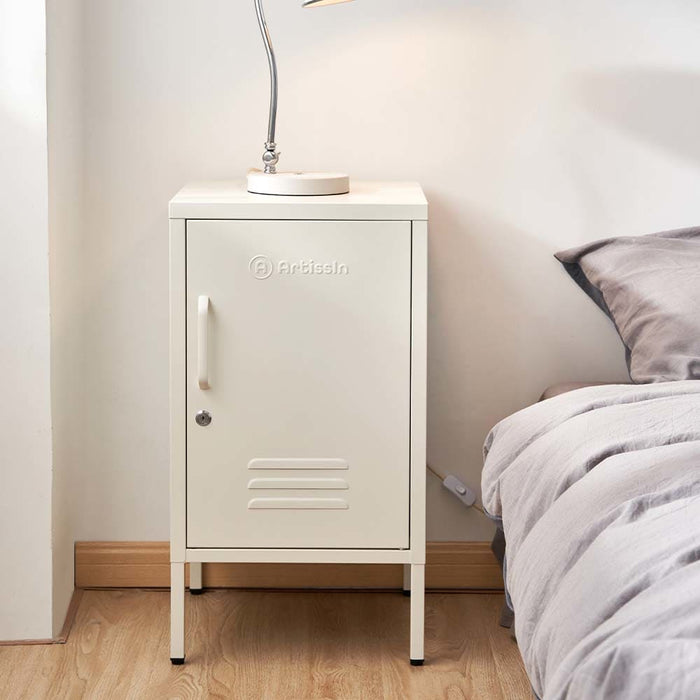 Artissin Mini Metal Locker Storage Shelf Organizer Cabinet