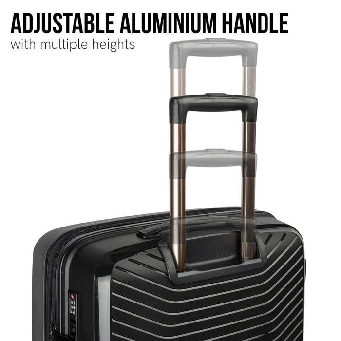 Astra 20in Hard Shell Suitcase - Obsidian Black
