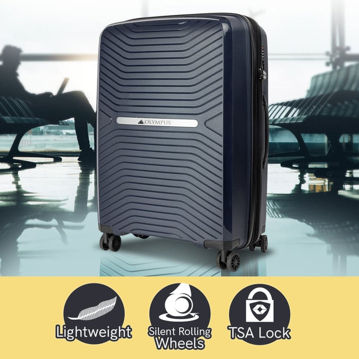 Astra 20in Lightweight Hard Shell Suitcase - Aegean Blue