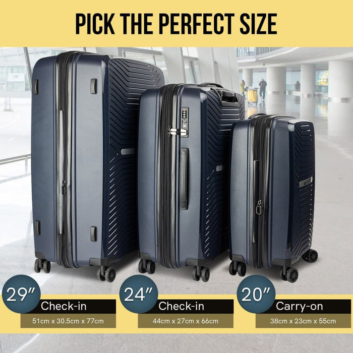 Astra 20in Lightweight Hard Shell Suitcase - Aegean Blue