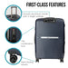 Astra 20in Lightweight Hard Shell Suitcase - Aegean Blue