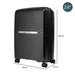 Astra 24in Lightweight Hard Shell Suitcase - Obsidian Black