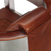 Aviator Armchair Brown Real Leather Gl82496