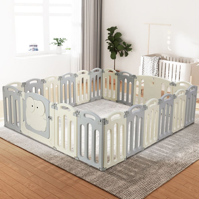 Baby Playpen 20 Panels Foldable Toddler Fence Safety Play