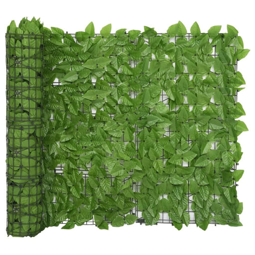 Balcony Screen with Green Leaves 400x100 Cm Toppbb