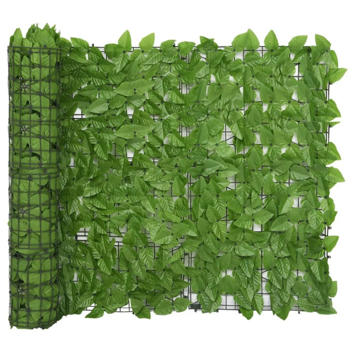 Balcony Screen with Green Leaves 400x100 Cm Toppbb