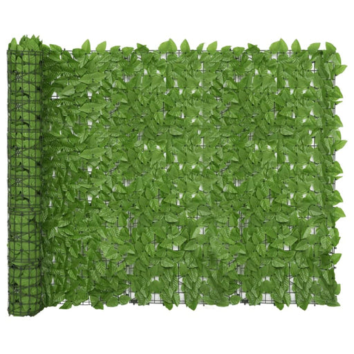 Balcony Screen with Green Leaves 400x150 Cm Toppba