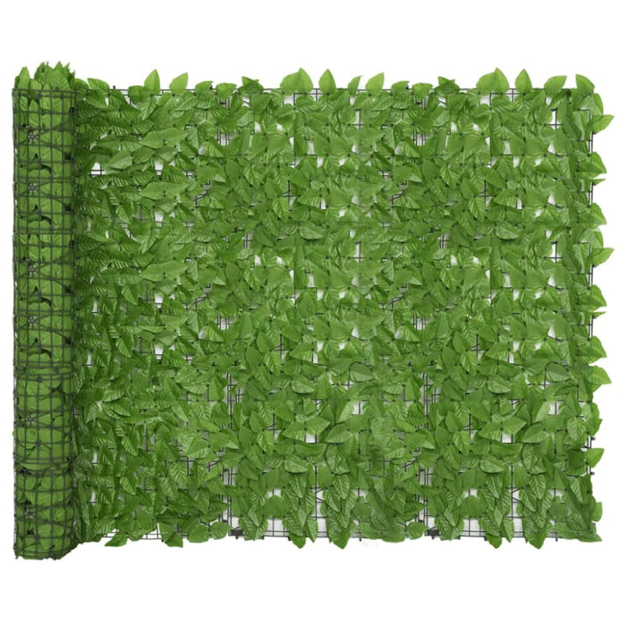 Balcony Screen with Green Leaves 400x150 Cm Toppba