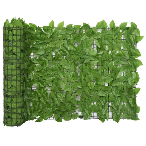 Balcony Screen with Green Leaves 500x75 Cm Topaki