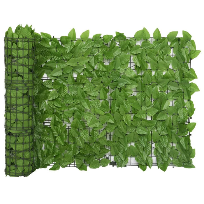 Balcony Screen with Green Leaves 500x75 Cm Topaki