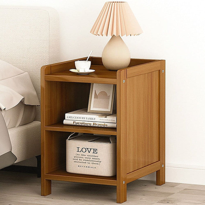 Bamboo Bedside Table Nightstand Storage Bedroom Sofa Side
