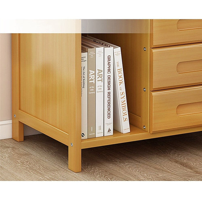 Bamboo Bedside Table Nightstand Storage Bedroom Sofa Side