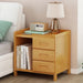 Bamboo Bedside Table Nightstand Storage Bedroom Sofa Side