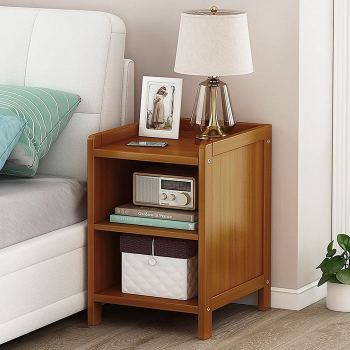 Bamboo Bedside Table Nightstand Storage Bedroom Sofa Side