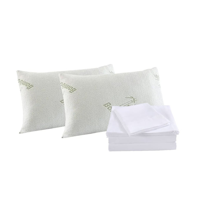 Bamboo Blend Sheet Set 1000tc and Pillows 2 Pack Ultra Soft 