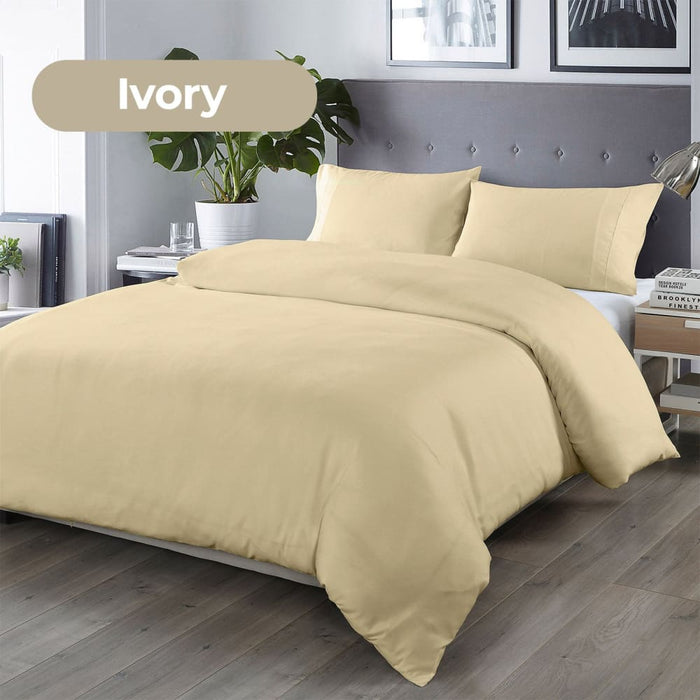 Bamboo Blended Quilt Cover Set 1000tc Ultra Soft Luxury