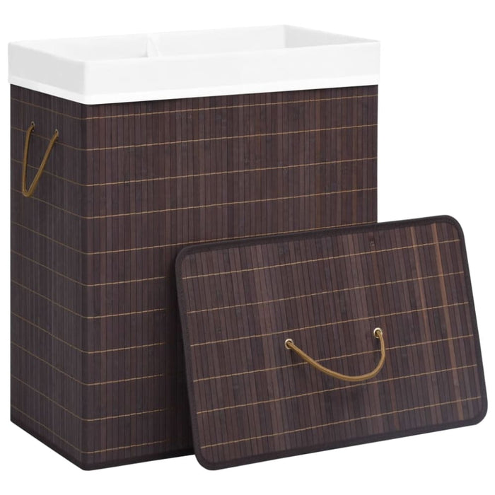 Bamboo Laundry Basket Brown 100 l Txbian