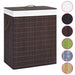 Bamboo Laundry Basket Brown 100 l Txbian
