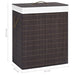 Bamboo Laundry Basket Brown 100 l Txbian