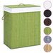 Bamboo Laundry Basket Green 100 l Txbipb