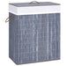 Bamboo Laundry Basket Grey 100 l Txbiax
